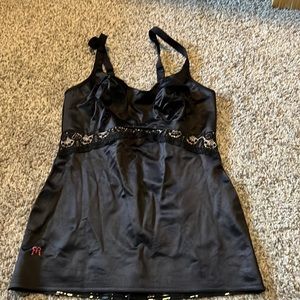 Ruby Ribbon cami with lace embellishment